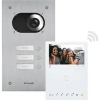 Comelit KVS2013 Dreifamilienhauskit Switch, 1x Monitor Mini HF WiFi, SB2