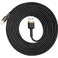 Baseus CALKLF-RV1, 3 m, USB A, Lightning, Männlich, Männlich, Gold, Schwarz