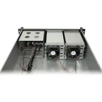Inter-Tech 3U-3508, Rack, Server, Schwarz, ATX, micro ATX, Mini-ITX, 3U, 10 cm
