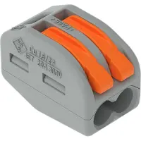 Wago 222-412 Verbindungsklemme mit Hebeln,für alle Leiterarten,max. 4 mm2,grau 222412 - 50 Stück