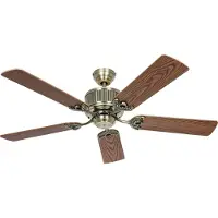 CasaFan Deckenventilator ELEMENTS, eiche/messing, Ø 132 cm leise