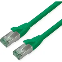 Roline RM Patchkabel Cat.6A S/FTP (PiMF), grün, 0,3 m