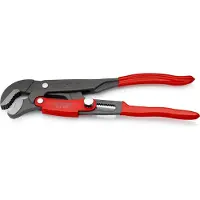 Knipex Rohrzange S-Maul mit Schnelleinstellung 330 mm grau pulverbeschichtet - 8361010