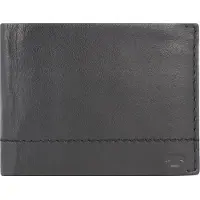 Tom Tailor Scheintasche Geldbörse Herrenbörse querformat, Leder schwarz black kai