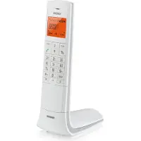 Brondi Lemure, DECT-Telefon, Kabelloses Mobilteil, Freisprecheinrichtung, 50 Eintragungen, Anrufer-Identifikation, Weiß