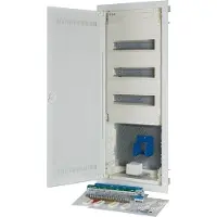 Eaton 302463 Hohlwand-Kleinverteiler, Hybrid, 5-reihig, 36TE, Stahlblechtür superflach WIFI KLV-60HWS-W-HY36-SF