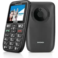 Brondi Amico Stiloso Mobiltelefon für ältere Menschen Dual SIM 2.4" Schwarz