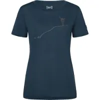 Super.natural - Women's Gipfelglück Tee - Merinoshirt Gr XS blau
