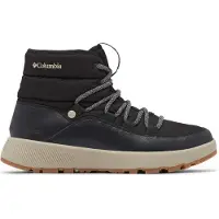 Columbia Snowboots "SLOPESIDE VILLAGE OMNI-HEAT MID", Damen, Gr. 40, schwarz (schwarz, silber sage), Leder, Textil, Schuhe Snowboots, gefüttert