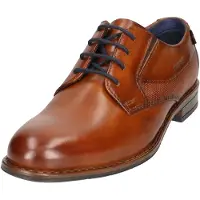 Bugatti Lerio Comfort Herrenschuhe eleganter Schnürer Braun Freizeit