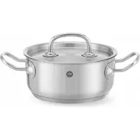 Hendi Bratentopf m/Deckel Edelstahl 160x75 mm 1,5 l Kitchen Line
