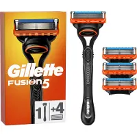 Gillette Fusion5 Rasierer + 4 Ersatzklingen