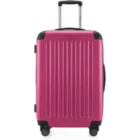 Hauptstadtkoffer - Spree - Handgepäck mit Erweiterung, Koffer auf Rollen, Trolley Flugzeug Hartschalenkoffer Hand Luggage TSA, 55 cm, Cabin Bag max 42 Liter,Pink