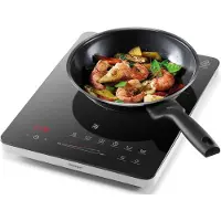 WMF Kult X 0415240011, Schwarz, Arbeitsplatte, 29.5 cm, Zonen-Induktionskochfeld, Glaskeramik, 1 Zone(n)