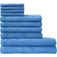 Dyckhoff Handtuch Set "Kristall", Set, 10 tlg., Walkfrottee, mit feiner Bordüre, Duschtücher, Handtücher und Gästetücher
