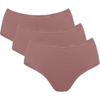 Sloggi Slip "Slip GO Daily Cotton Midi 3P 3er Pack", Damen, Gr. L, braun, Obermaterial: 95% Baumwolle CO. 5% Elasthan EL., Unterhosen Slip