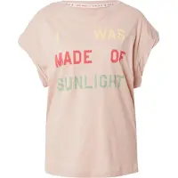 Replay T-Shirt , Damen, Gr. M, rosa (pink salt), Single Jersey, Obermaterial: 100% Baumwolle, bedruckt, Rundhals, abgesteppte Kante, Shirts T-Shirt, mit überschnittenen Ärmeln