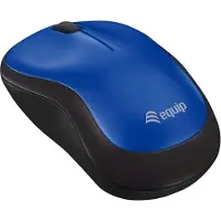 Equip Kabellose komfort-maus, Beidhändig, Optisch, RF Wireless, 1200 DPI, Blau