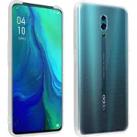 Avizar , Klappetui mit Spiegeleffekt und Standfunktion für Oppo Reno, Transparent