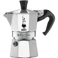 Bialetti Espressokocher "Moka Express", grau (aluminiumfarben, schwarz), 0,06 l, 1, Kaffeemaschinen, Espressokocher, Aluminium