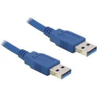Hapena USB-Kabel 3m USB3AA3 USB 3.0 A-Stecker auf A-Stecker blau