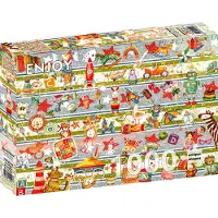 Enjoy Puzzle Puzzle Toyland - 1000 Teile buntes Spielzeug