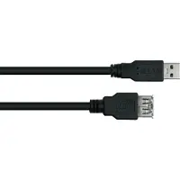 GOOD CONNECTIONS Alcasa UK30P-ASA-020S, 2 m, USB A, USB A, USB 3.2 Gen 1 (3.1 Gen 1), 5 Gbit/s, Schwarz