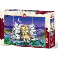 Art puzzle Puzzle Kätzchen auf der Schaukel 500 Teile