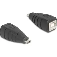 DeLOCK 67201, USB Type Micro-B, USB Type-B, Schwarz