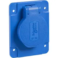 Schneider Electric IP54 Industrielle Steckdose 16A 250V Blau - PKS61B