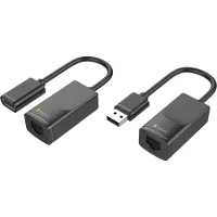 Techly USB1.1 Extender erweitert die Reichweite von USB Geraeten von einem USB-faehigen Computer bis 60m via Cat RJ45 Kabel