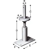 Simpson Sst Stützenfüsse Typ PGS