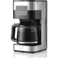 Trebs 24100, Filterkaffeemaschine, 1,5 l, Schwarz, Edelstahl