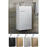 VCM 2-tlg. Gäste WC Waschplatz Waschtisch schmal Slito