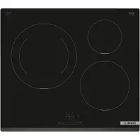 Bosch Serie 4 PIJ631BB5E, Schwarz, Integriert, 59.2 cm, Zonen-Induktionskochfeld, Glaskeramik, 3 Zone(n)