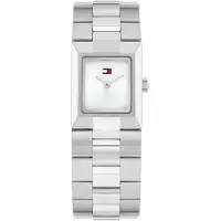 Tommy Hilfiger Zwei-Zeiger-Quarzwerk-Uhrfür Damen mit Silbernes Edelstahlarmband