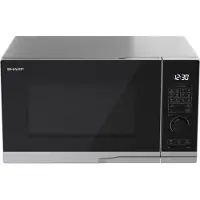 Sharp PG284AES Mikrowelle mit Grill, Mikrowelle: 900W, Grill: 1000W, 10 Leistungsstufen, silber
