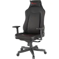 Genesis Nitro 890, Gepolsterter Sitz, Gepolsterte Rückenlehne, Schwarz, Rot, Schwarz, Rot, Stoff, Kunstleder, Stoff, Kunstleder