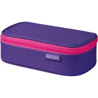 Herlitz 50022076, Weiches Federmäppchen, Polyester, Pink, Violett, Einfarbig, Reißverschluss, Kind