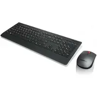 Lenovo 4X30H56823, Volle Größe (100%), Kabellos, RF Wireless, Membran Key Switch, Schwarz, Maus enthalten