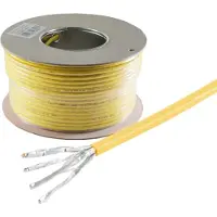 S-Conn S/CONN 75500-A+-100SSP, 100 m, Cat7a+, S/FTP (S-STP), Gelb
