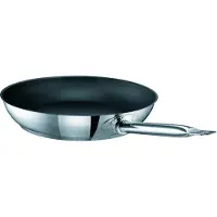 Schulte Ufer Schulte-Ufer Industar FRY PAN 163059-24 Bratpfanne, 24 cm max. Durchmesser, Edelstahl, Induktionsherd-geeignet, Antihaftbeschichtung