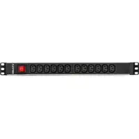 Salicru SPS 12F PDU C13/C14, Stromverteiler, Aluminium, Schwarz, 1 Stück(e), 800 g