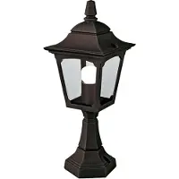 Elstead Lighting Elstead Chapel Außen-Stehleuchte E27 44cm Schwarz IP44, UK