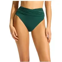 Seafolly - Women's Collective High Waist Wrap Front Pant - Bikini-Bottom Gr 10 blau