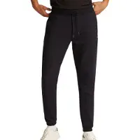 Tommy Hilfiger Sweathose TOMMY JEANS "TJM SLIM S FLAG SWEATPANT", Herren, Gr. XL, N-Gr, schwarz, Sweatware, Obermaterial: 80% Baumwolle, 20% Polyester, slim fit lang, Hosen Sweathose, Mit Kordelzug