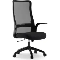 Sense7 Juno Ergonomischer Bürostuhl Schreibtischstuhl Schwarz mit Lendenwirbelstütze Netzrücken Wippfunktion Höhenverstellbar Homeoffice max 130 kg