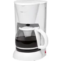 Clatronic KA 3473 Filterkaffeemaschine, 12-14 Tassen (ca. 1,5 L), mit Nachtropfstopp und herausnehmbarem Filtereinsatz, 900 W, Weiß