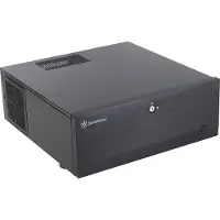 Silverstone Grandia GD07, HTPC, PC, Schwarz, ATX, EATX, micro ATX, SSI CEB, SSI EEB, Aluminium, Stahl, Heimbüro