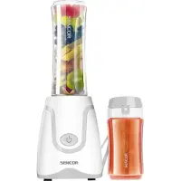 Sencor Ultra-leistungsstarker Smoothie Maker 500W, 2 Tritan-Flaschen 0,6L & 0,3L